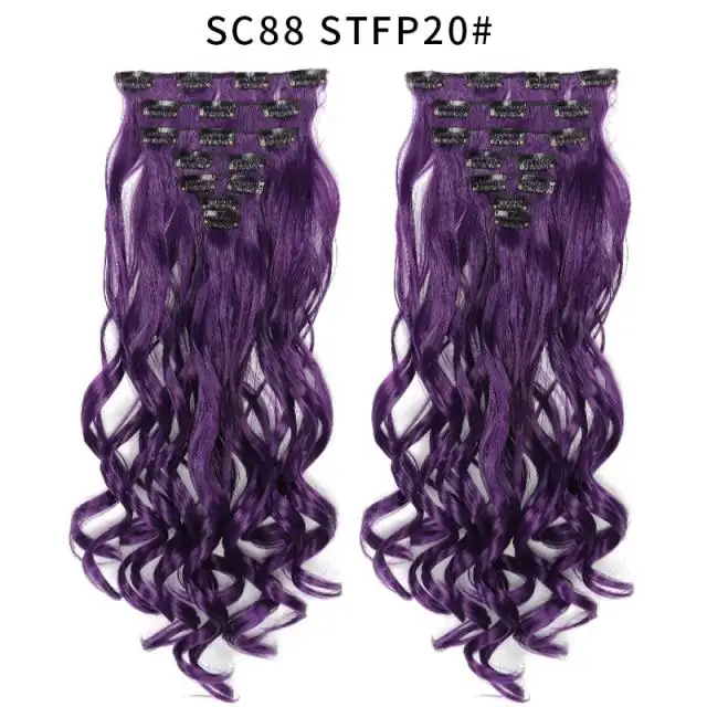 Clip-on Hair Extensions 6pc Set - Image 34
