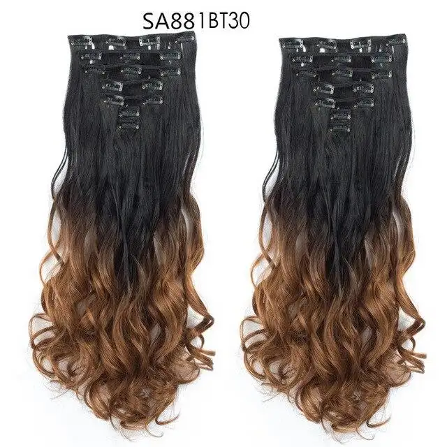 Clip-on Hair Extensions 6pc Set - Image 35