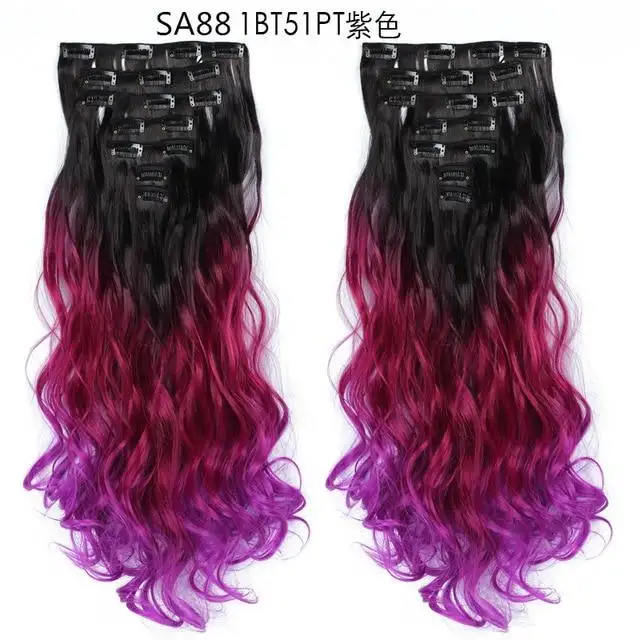 Clip-on Hair Extensions 6pc Set - Image 36