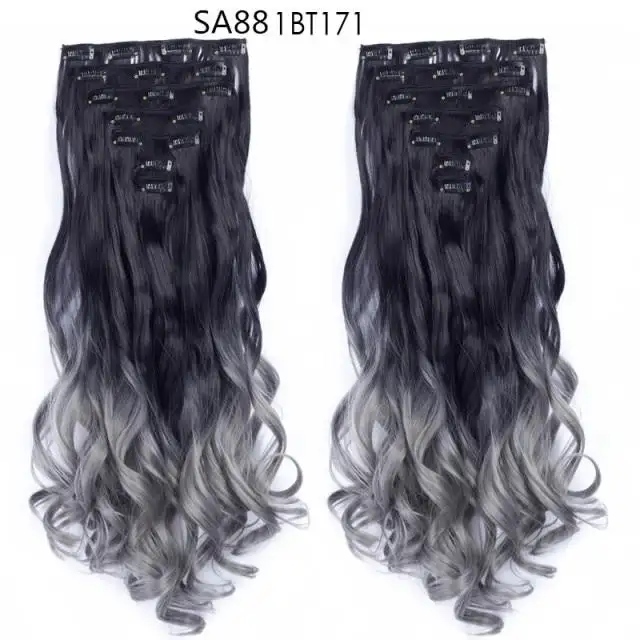 Clip-on Hair Extensions 6pc Set - Image 37