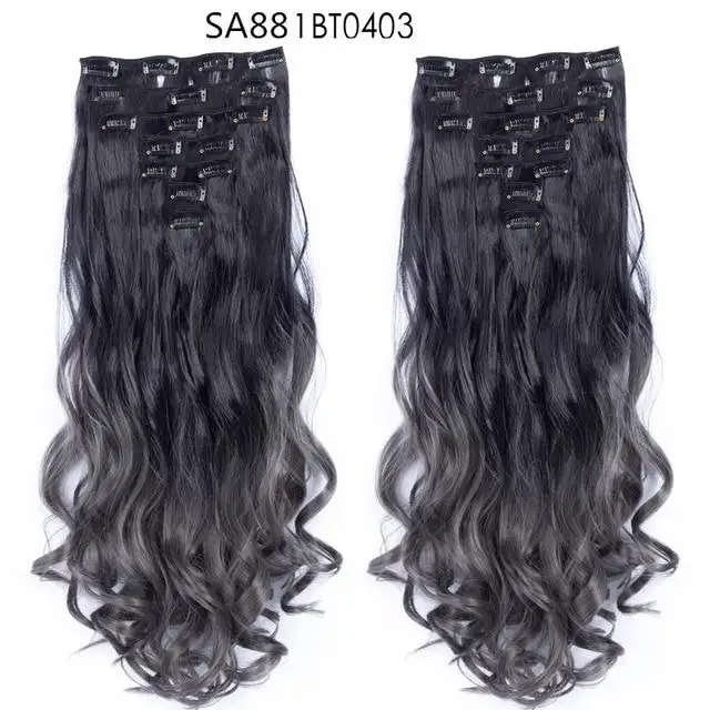 Clip-on Hair Extensions 6pc Set - Image 38