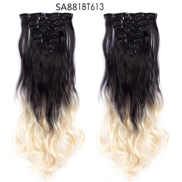 Clip-on Hair Extensions 6pc Set - Image 39