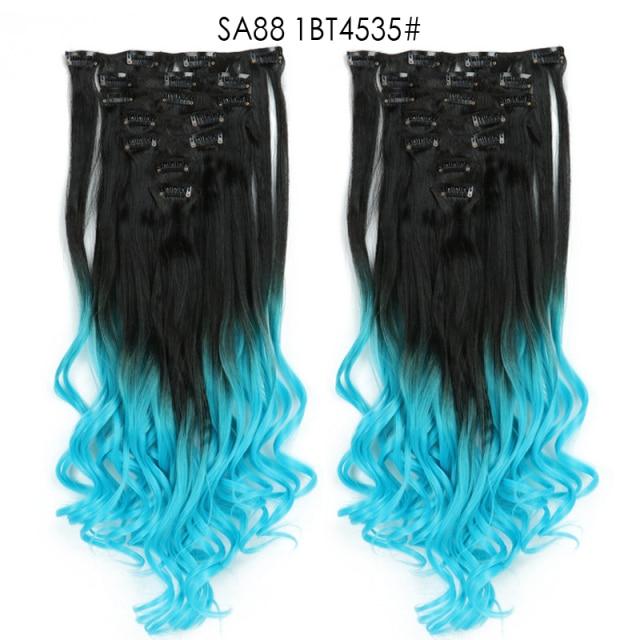 Clip-on Hair Extensions 6pc Set - Image 40