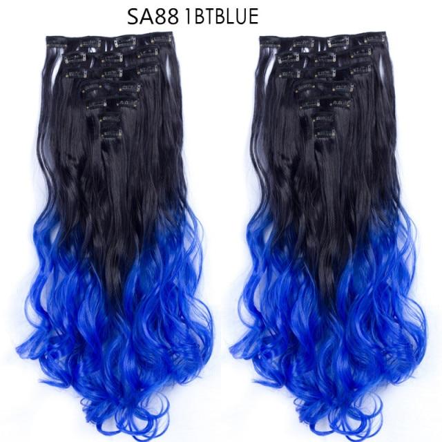 Clip-on Hair Extensions 6pc Set - Image 41
