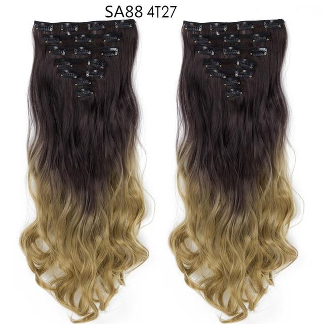 Clip-on Hair Extensions 6pc Set - Image 43