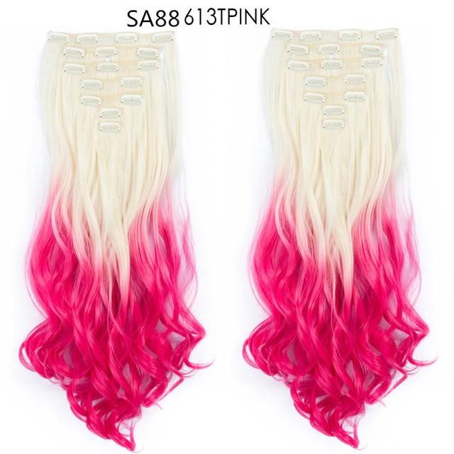 Clip-on Hair Extensions 6pc Set - Image 45