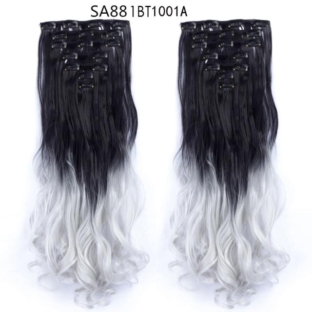 Clip-on Hair Extensions 6pc Set - Image 51