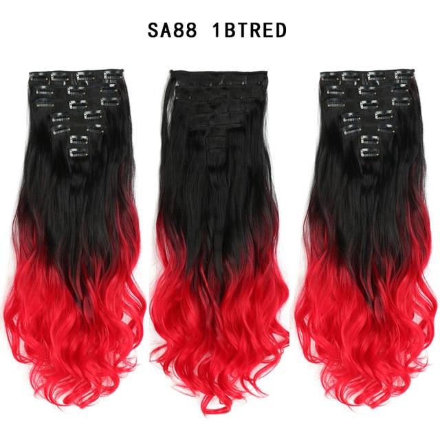 Clip-on Hair Extensions 6pc Set - Image 55