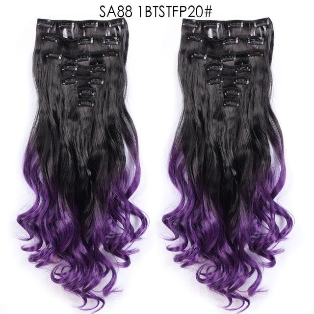 Clip-on Hair Extensions 6pc Set - Image 56