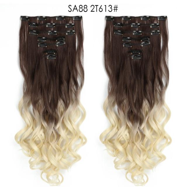 Clip-on Hair Extensions 6pc Set - Image 64