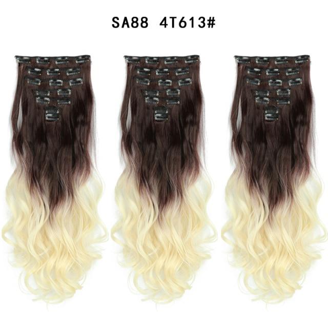 Clip-on Hair Extensions 6pc Set - Image 65
