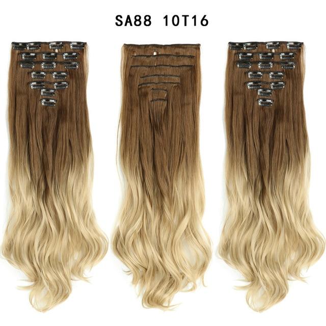 Clip-on Hair Extensions 6pc Set - Image 67