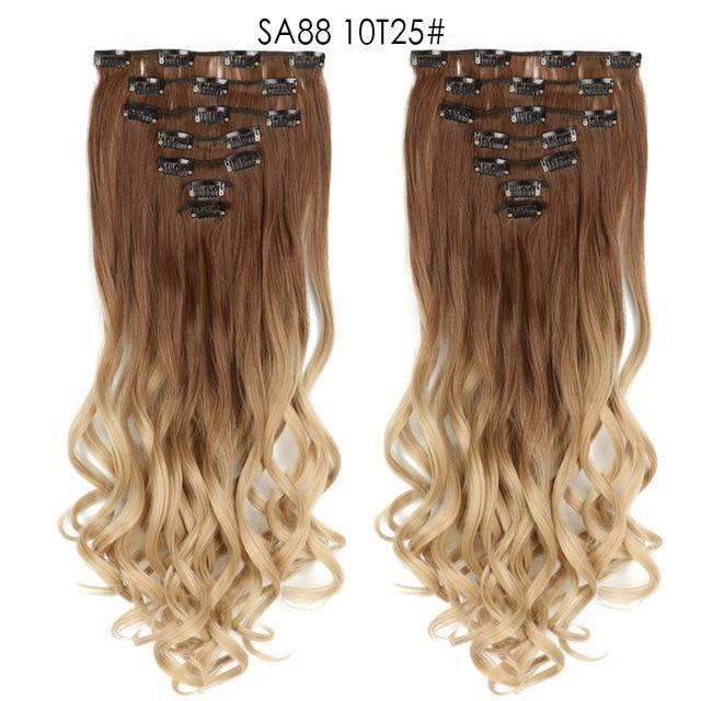 Clip-on Hair Extensions 6pc Set - Image 69