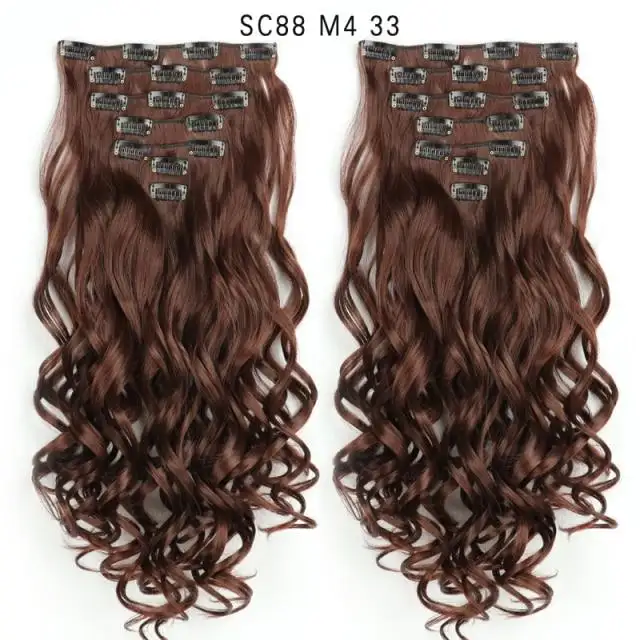 Clip-on Hair Extensions 6pc Set - Image 7