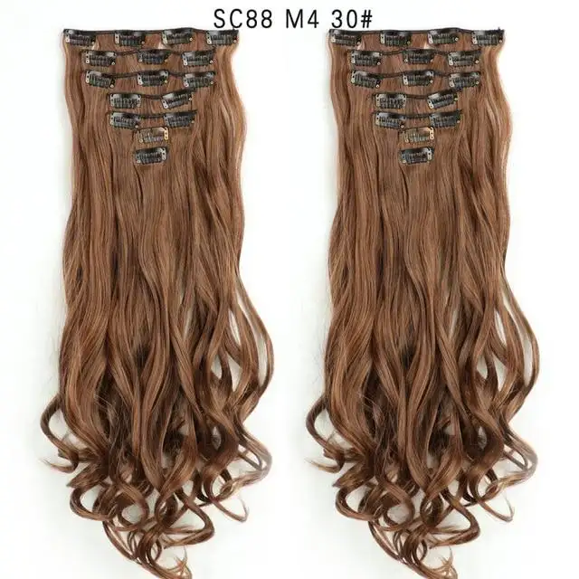 Clip-on Hair Extensions 6pc Set - Image 8