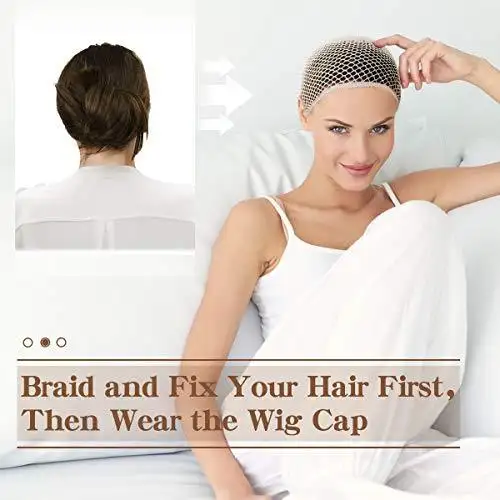 Closed Nude Mesh Net Wig Cap 3 Pack - Image 5