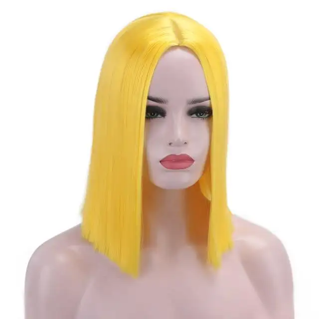 Colourful Cosplay Bob Wig - Image 13