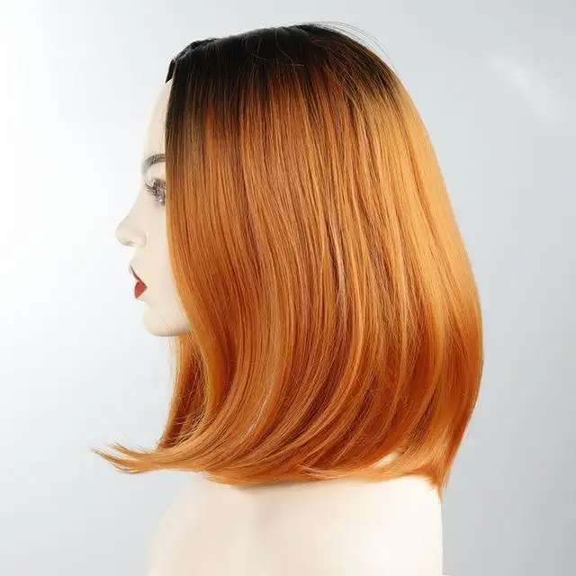 Coral Synthetic Heat Resistant Bob Wig - Image 11