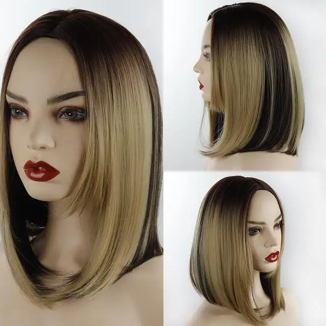 Coral Synthetic Heat Resistant Bob Wig - Image 12