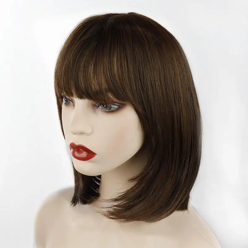Coral Synthetic Heat Resistant Bob Wig - Image 3