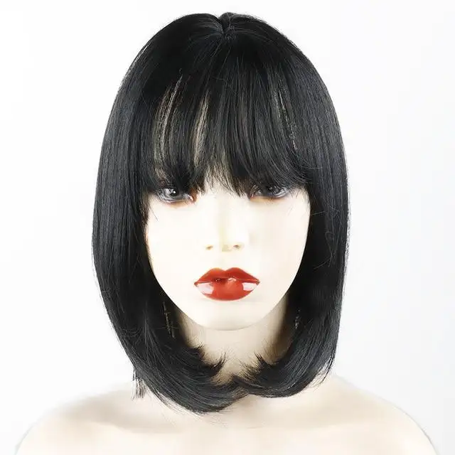 Coral Synthetic Heat Resistant Bob Wig - Image 6