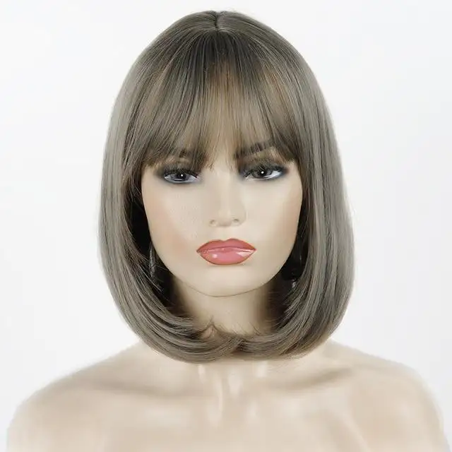 Coral Synthetic Heat Resistant Bob Wig - Image 9