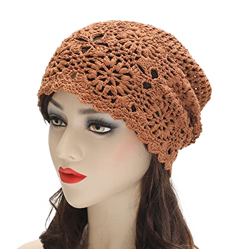 Cotton Crochet Slouchy Beanie Hat - Image 10