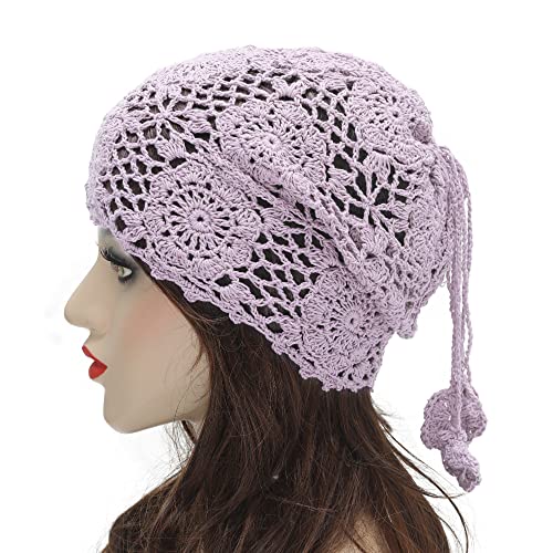 Cotton Crochet Slouchy Beanie Hat - Image 100