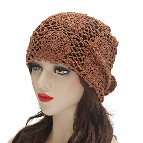Cotton Crochet Slouchy Beanie Hat - Image 106