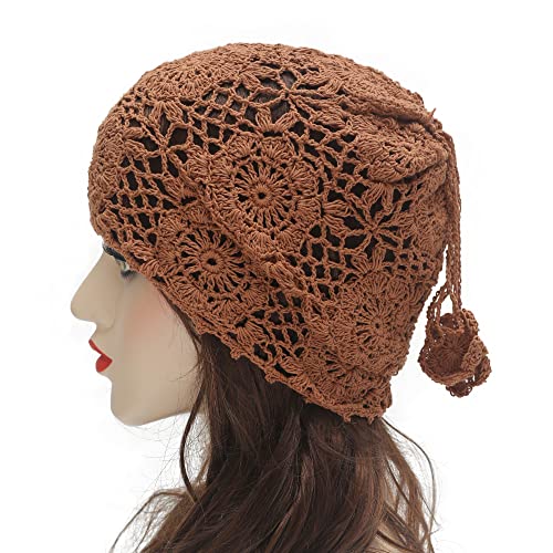Cotton Crochet Slouchy Beanie Hat - Image 107