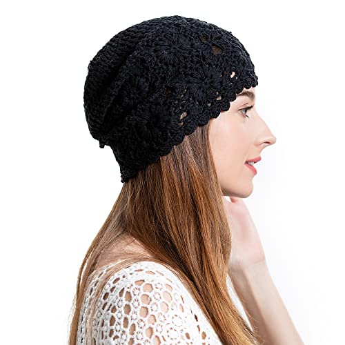 Cotton Crochet Slouchy Beanie Hat - Image 112
