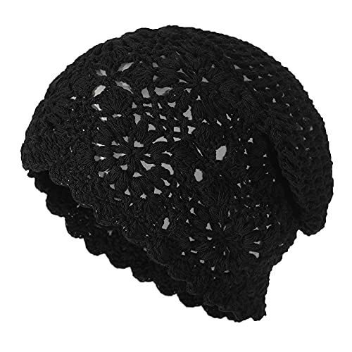 Cotton Crochet Slouchy Beanie Hat - Image 115