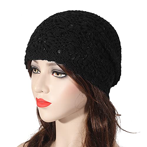 Cotton Crochet Slouchy Beanie Hat - Image 119