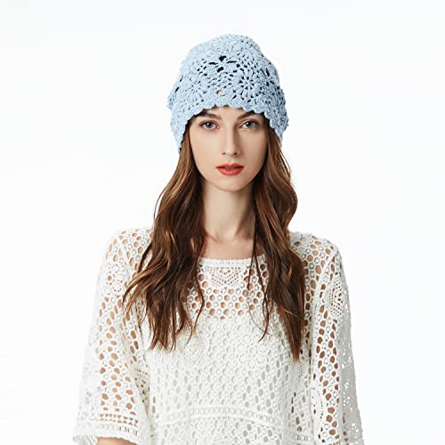 Cotton Crochet Slouchy Beanie Hat - Image 122