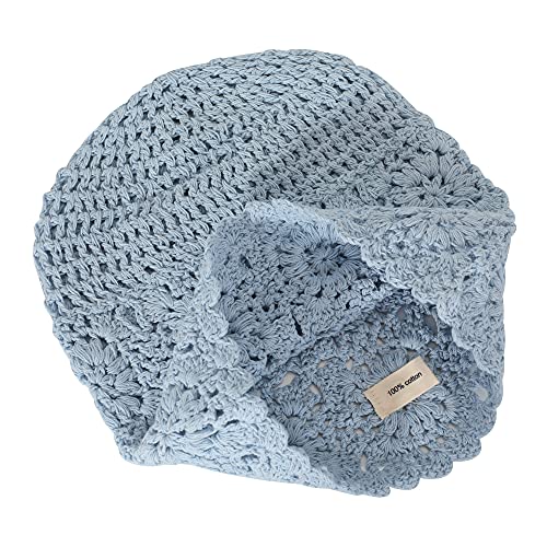 Cotton Crochet Slouchy Beanie Hat - Image 125