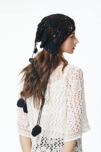 Cotton Crochet Slouchy Beanie Hat - Image 25