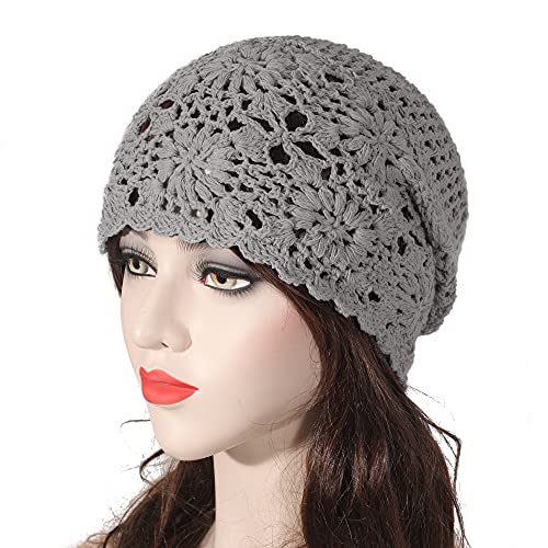 Cotton Crochet Slouchy Beanie Hat - Image 30
