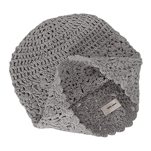 Cotton Crochet Slouchy Beanie Hat - Image 33
