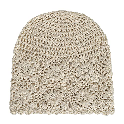 Cotton Crochet Slouchy Beanie Hat - Image 4