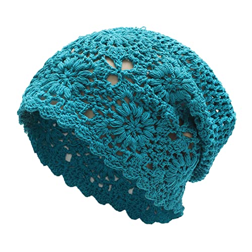 Cotton Crochet Slouchy Beanie Hat - Image 42