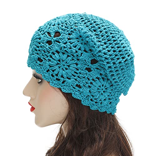 Cotton Crochet Slouchy Beanie Hat - Image 44