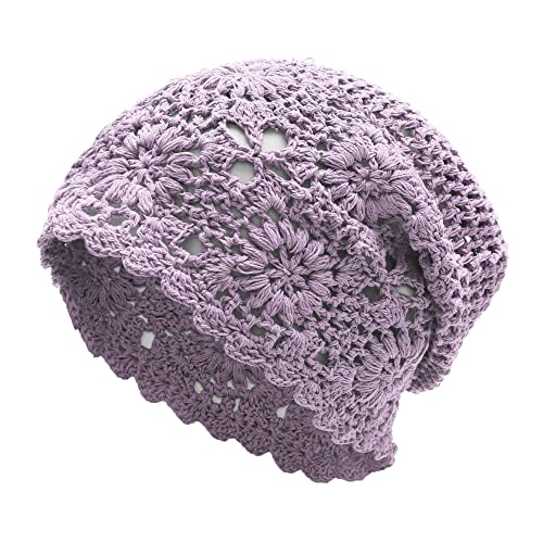 Cotton Crochet Slouchy Beanie Hat - Image 49