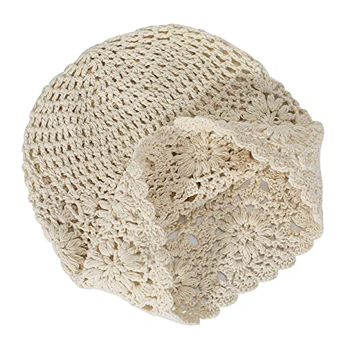 Cotton Crochet Slouchy Beanie Hat - Image 5