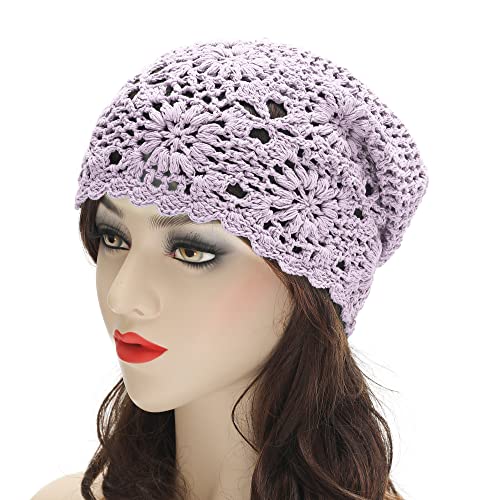 Cotton Crochet Slouchy Beanie Hat - Image 50