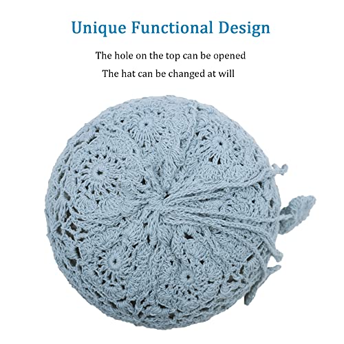 Cotton Crochet Slouchy Beanie Hat - Image 67