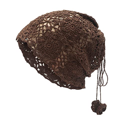 Cotton Crochet Slouchy Beanie Hat - Image 70