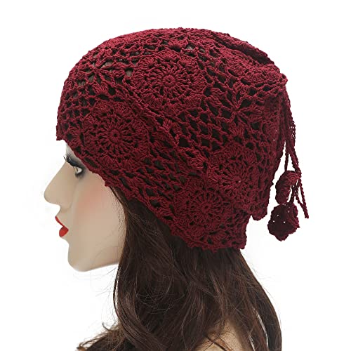Cotton Crochet Slouchy Beanie Hat - Image 79