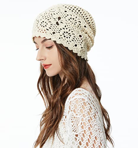 Cotton Crochet Slouchy Beanie Hat - Image 8