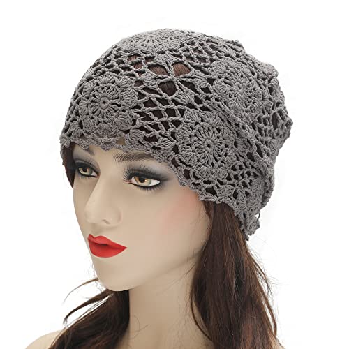 Cotton Crochet Slouchy Beanie Hat - Image 85