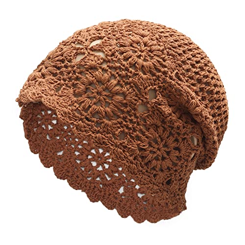 Cotton Crochet Slouchy Beanie Hat - Image 9